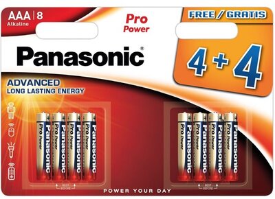 Panasonic LR03PPG/8BW 1,5V AAA/mikro tartós alkáli elem 8 db/csomag