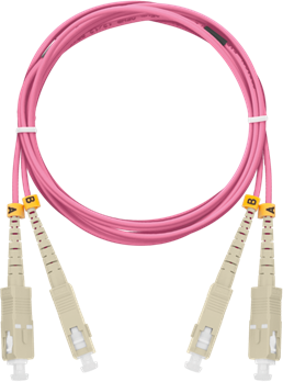 NIKOMAX - SC - SC, MM 50/125, duplex, 1m, magenta - NMF-PC2M4C2-SCU-SCU-001