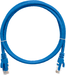 NIKOMAX - S/FTP, CAT6a, PVC, 2m, kék - NMC-PC4SA55B-020-BL