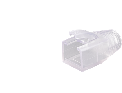 NIKOMAX Törésgátló RJ45, 7,5mm, CAT6a, 100 db-os csomag - NMC-RJBOOT75T-TR-100