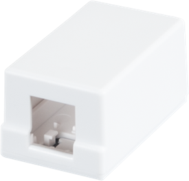 NIKOMAX Falon kívüli fali doboz, Fali aljzat, 1 portos, fehér, NETLAN, 10db-os - EC-UWO-1KJ-WT-10