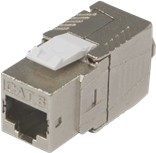 NIKOMAX Keystone betét STP, CAT8, szerszám nélkül szerelhető - NMC-KJSI2-BF-MT