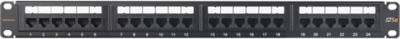 NIKOMAX Patch panel UTP, Essential Series, CAT5e, 24 portos, szerszámmal szerelhető, 1U - NMC-RP24UD2-ES-1U-BK