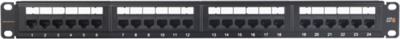 NIKOMAX Patch panel UTP, Essential Series, CAT6, 24 portos, szerszámmal szerelhető, 1U - NMC-RP24UE2-ES-1U-BK
