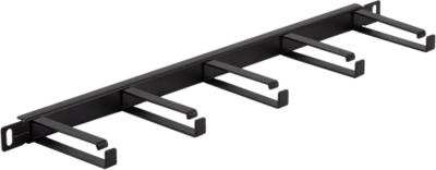 NIKOMAX Kábelrendező, 80mm mély, 0,5U - NMC-OK800-HU-BK-2