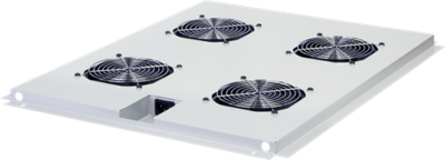 NIKOMAX Hűtő ventilátor modul, 800mm mély álló rack szekrényhez, szürke - NMR-FAN4-800-GY