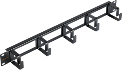 NIKOMAX Gyűrűs panel, 1U, 60 mm gyűrűmélységgel, fekete 2 db/csomag - NMC-OK600H-1U-BK-2