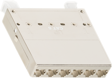 NIKOMAX Kazetta STP, CAT6, 6 portos, szerszámmal szerelhető - NMC-CJ06SE2-1S-MT