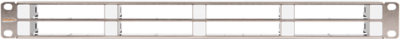 NIKOMAX Patch panel UTP/STP keret, kazettás, 1U - NMC-RP08-BLANK-CJ-1U-MT