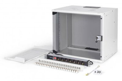 Assmann-DIGITUS SOHO Pro hálózati készlet, 483 mm (19") - 9U, 540 x 400 mm (Szé x Mé) - DN-49204-SET