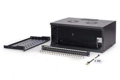 Assmann-DIGITUS SOHO Pro hálózati készlet, 483 mm (19") - 4U, 540 x 400 mm (Szé x Mé) - DN-49201-SET