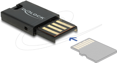 Delock USB 2.0 microSD kártyaolvasó - 91603
