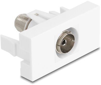 Delock Easy 45 Modul IEC anya - F anya fehér - 90844