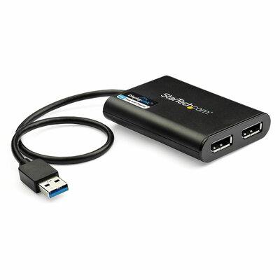 Startech - USB 3.0 - kettős DisplayPort adapter - USB32DP24K60