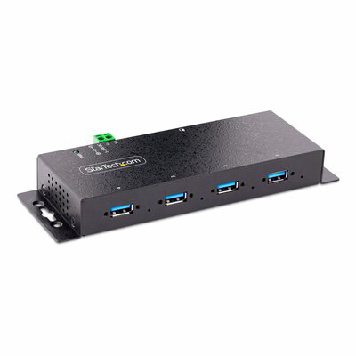 Startech - 4 portos ipari USB 3.0 5 Gbps hub - 5G4AINDNP-USB-A-HUB
