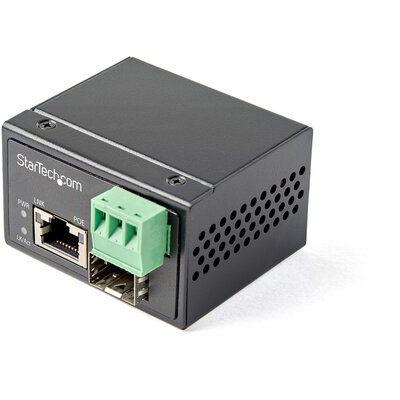 Startech - PoE+ ipari optikai kábel - Ethernet médiaátalakító 30W - IMC1GSFP30W