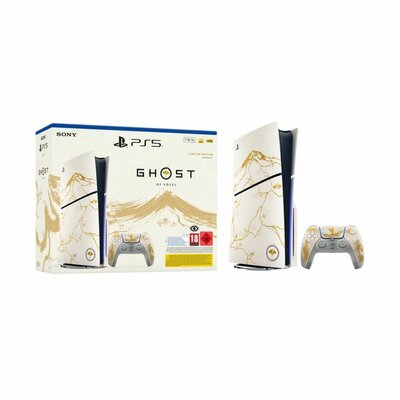 Sony - PlayStation 5 Slim 1TB BluRay Ghost of Yōtei Gold Limited Edition Bundle