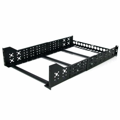 Startech - 3U univerzális szerver rack sínek - Fix szerelősínek - 19"-os állítható mélységű rack sínek -UNIRAILS3U