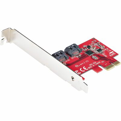 Startech - SATA PCIe kártya - 2 portos PCIe SATA bővítőkártya - 2P6G-PCIE-SATA-CARD