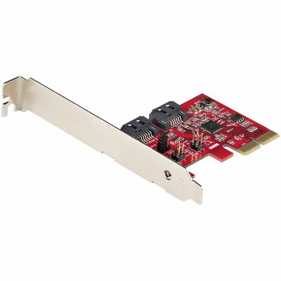 Startech - SATA PCIe kártya - 2 portos PCIe SATA bővítőkártya 2P6GR-PCIE-SATA-CARD