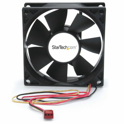 Startech - 80x25 mm-es dupla golyóscsapágyas számítógépház-ventilátor TX3 csatlakozóval - FANBOX2