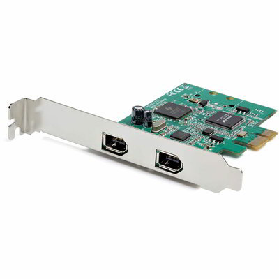 Startech - 2 portos PCI Express FireWire kártya - PEX1394A2V2