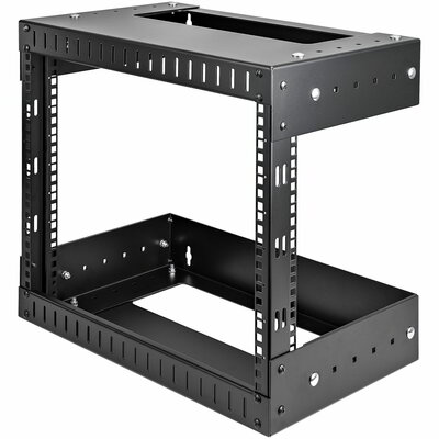 Startech - 2 oszlopos, 8U magas, nagy teherbírású, falra szerelhető hálózati rack, 19" - RK812WALLOA