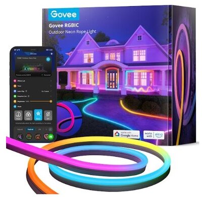 GOVEE RGBIC Outdoor Neon Rope Light 10m - GOVH61A8