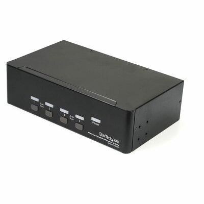 Startech - 4 portos dupla DisplayPort KVM kapcsoló - SV431DPDDUA2