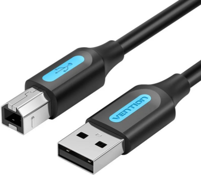 Vention - USB-A 2.0/M -> USB-B/M, 10 m, kábel - COQBL
