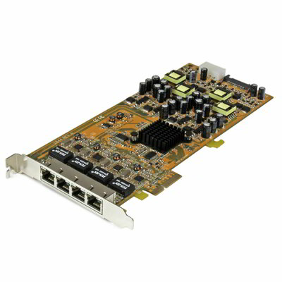 Startech - 4 portos gigabites Power over Ethernet PCIe hálózati kártya - ST4000PEXPSE