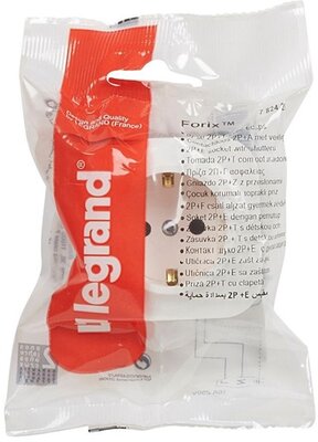 Legrand - Forix 16 A/gyermekvédelmi/fehér P20 fk 2P+F földelt csatlakozóaljzat - 782420