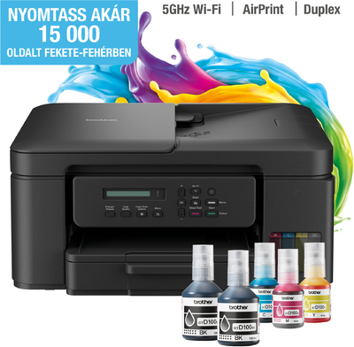 Brother - DCP-T535W színes multifunkciós tintasugaras nyomtató - DCPT535DWYJ1