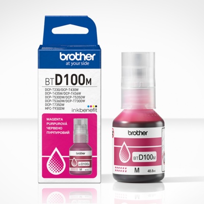 Brother - BTD100M Tintatartály Magenta 48,8 ml 5.000 oldal kapacitás