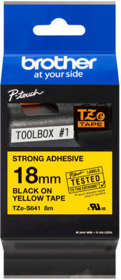 Brother - TZe-S641 18 mm széles 8 m hosszú szalagkazetta