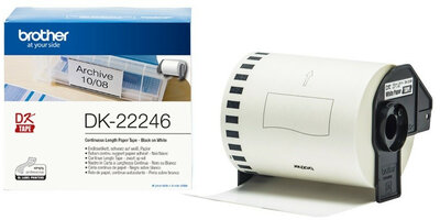 Brother - DK-22246 103 mm x 30,48 m öntapadós papírszalag tekercsben