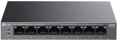 TP-LINK - LS108GP 8-Port Gigabit Desktop Switch with 8-Port PoE+
