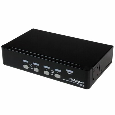 Startech - 4 portos 1U rackbe szerelhető USB KVM kapcsoló OSD-vel - SV431DUSBU