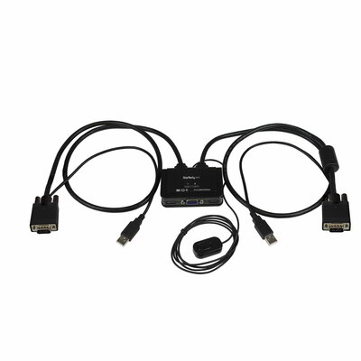 Startech - 2 portos USB VGA kábel KVM kapcsoló - SV211USB
