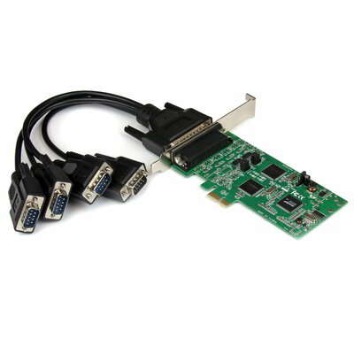 Startech - 4 portos PCI Express PCIe soros kombinált kártya - 2 x RS232 2 x RS422 / RS485 - PEX4S232485