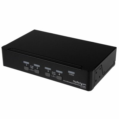 Startech - 4 portos USB DisplayPort KVM kapcsoló hanggal - SV431DPUA