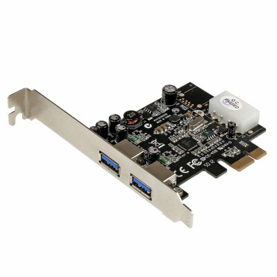 Startech - 2 portos PCI Express PCIe SuperSpeed ​​(5 Gbps) USB 3.0 kártyaadapter UASP-vel - PEXUSB3S25