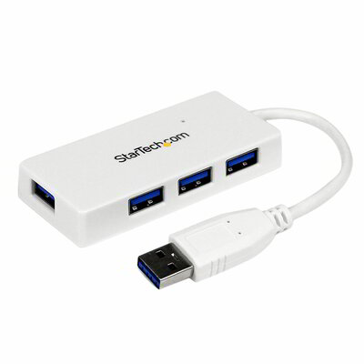 Startech - Hordozható 4 portos SuperSpeed ​​Mini USB 3.0 Hub - ST4300MINU3W