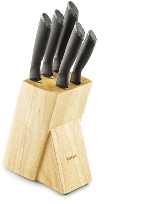 Tefal - K221S644 Comfort 5db-os késkészlet fa tartóval