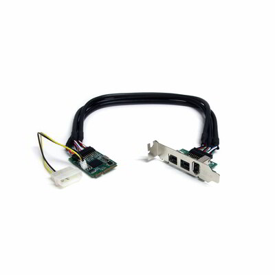 Startech - 3 portos 2b 1a 1394 Mini PCI Express FireWire kártyaadapter - MPEX1394B3