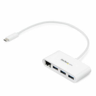 Startech - 3 portos USB-C Hub Gigabit Ethernettel - HB30C3A1GEA