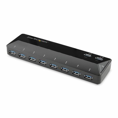 Startech - 10 portos USB 3.0 hub töltő- és szinkronizációs portokkal - ST103008U2C