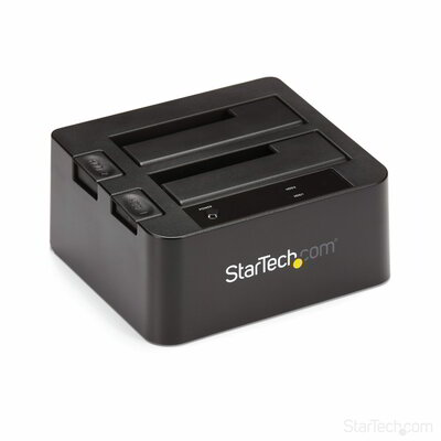 Startech - Kétrekeszes USB 3.2 Gen 2 - SATA merevlemez-dokkolóállomás - SDOCK2U313