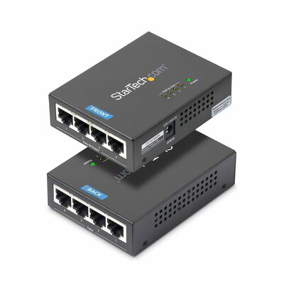 Startech - 4 portos Gigabit Midspan - PoE+ injektor - POEINJ4G