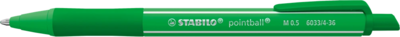 Stabilo Pointball Colorful nyomógombos menta testű zöld golyóstoll - 6033/4-36